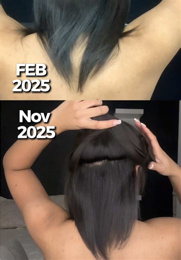 My hair looked like it was stuck at the same length. My nape was breaking off, so the bottom stayed short. To keep my hair looking full and even (without thin or hollow areas), I had to keep trimming the top to match the length at the bottom. That cycle made it look like my hair wasn’t growing at all, even though it actually was. I got another trim in December 2025 to fully reset everything evenly. Starting January, I’m focusing on healthier habits and length retention so the growth can finally 