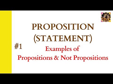 1. Proposition in DiscreteMathematics ||Examples of Proposition || Examples of not Proposition