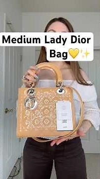 The Medium Lady Dior Bag💛✨A Dream bag 💭 #ladydior #mediumladydior