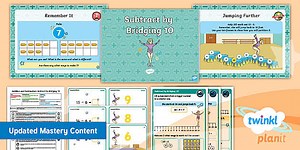 PlanIt Maths Year 1 Addition and Subtraction Lesson Pack 31: Subtract by Bridging 10
