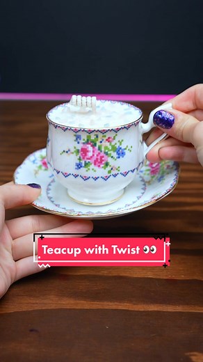 Refill Upcycled Teacup Candle with a Twist DIY