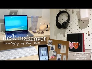 2023 aesthetic desk makeover (feat. Burotic) | romanticizing my study space for the new semester