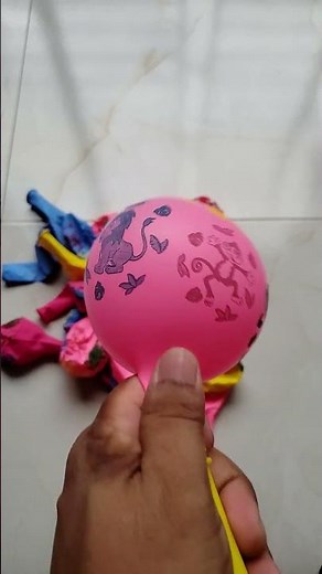 Satisfying Balloon Blow Up With Rainbow Polka Dots #satisfyingvideo #satisfyingasmr #balloon