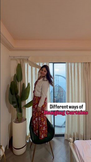Different ways of hanging curtains! #interiordesign #curtains #transformyourhome #homedecor