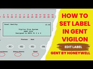 HOW TO SET LABEL IN GENT VIGILON | EDIT LABEL | GENT BY HONEYWELL | FIRE ALARM SYSTEM