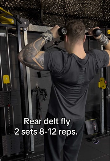 cable lat raises and dumbell skullcrushers. #gymtok #strengthtraining #pushday #lockedin