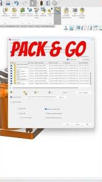 Pack & Go how to use this option in solidworks 😀 #shorts #ytshorts #malviyacadsolution #solidworks