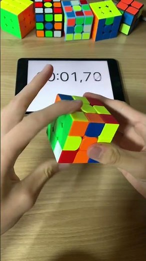 Rubik’s Cube Solved in 8.74 Seconds (2 Look PLL)