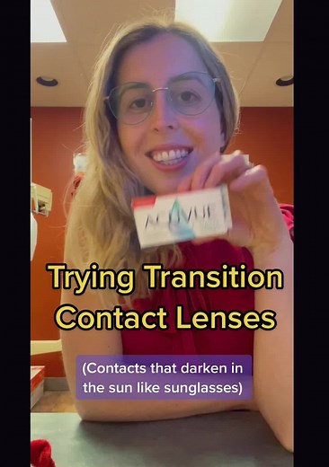 Trying Transition Contact Lenses