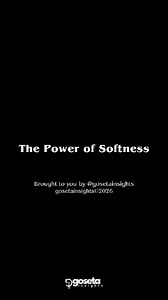 The Power of Softness (Read This Twice) Most people misunderstand softness. They think it means weakness — but in reality, it’s influence. Men don’t melt for aggression. They soften for gentleness with confidence. A woman’s softness isn’t about lowering herself. It’s about speaking from calm, not combat. From presence, not pressure. If he wanted constant challenges and “alpha energy,” he would’ve chosen another man — not you. So the next time you think, “He never listens to me,” pause and ask yo