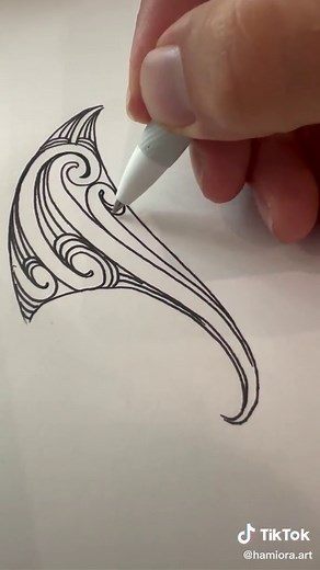 Polynesian Tattoo Design Sketch Tutorial | Easy Step-by-Step Drawing Process