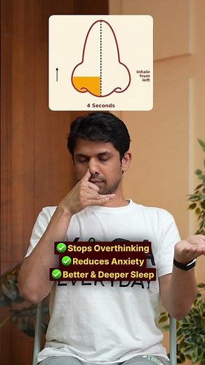 Instant CALM in 30 Seconds (Try This) | Saurabh Bothra Yoga #shorts