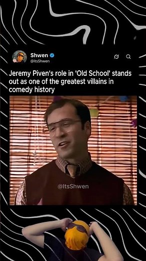 He was was one of comedy’s greatest villains In 'Old School' #shorts