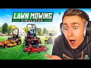 MINIMINTER PLAYS LAWN MOWING SIMULATOR!