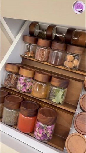 Transform Your Kitchen Aesthetic! 🧂 Luxury Spice Rack Unboxing#SpiceCarousel #KitchenOrganization