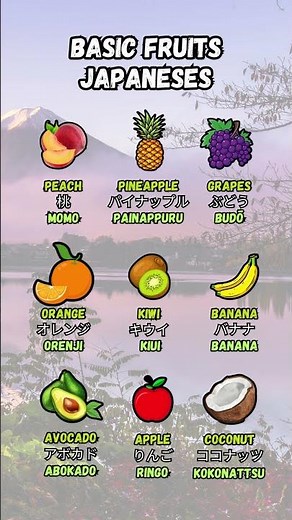 "Learn Basic Fruits in Japanese! 🍎🍌 | Nihongo Ninja"