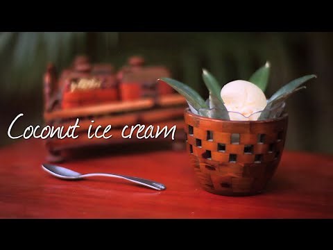 Coconut ice cream - Homemade ice cream recipe video