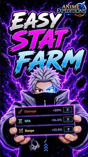 SECRET MAXED Stat Farm is BROKEN in Anime Expeditions