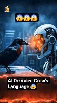 AI Decoded Crow Language 😱#CrowIntelligence #AIResearch #AnimalIntelligence #CrowFacts #ScienceFacts