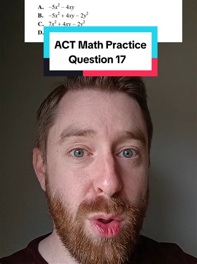 Follow for more ACT prep and comment with your answer! #algebra #algebra2 #simplifyingexpressions #actprep #actmath
