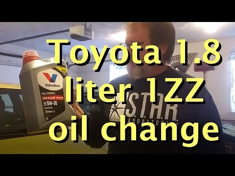 Toyota 1.8 Liter 1ZZ Engine Oil Change - Matrix - Corolla - Vibe and More