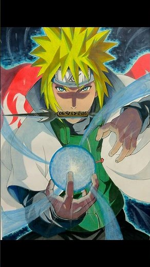 How to Draw RASENGAN (Basic Technique)#drawing #animefanart #rasengan #naruto #namikazeminato