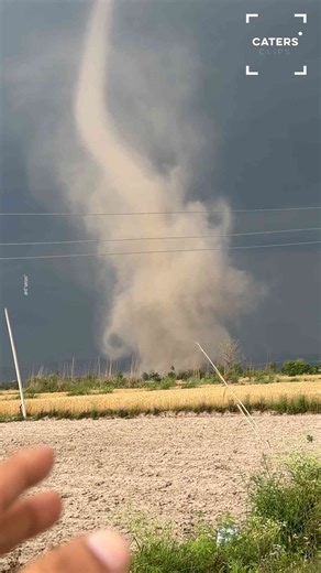 Rare tornado in India