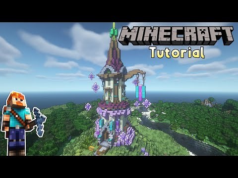 Minecraft Tutorial - Crystal Mage Tower!!