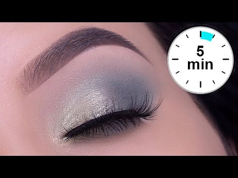 5 MINUTE Soft Pastel Mint Eye Makeup Tutorial