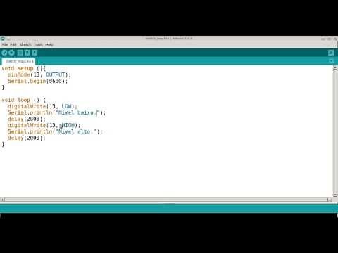 Tutorial porta digital e comunicação serial no Arduino pt-BR