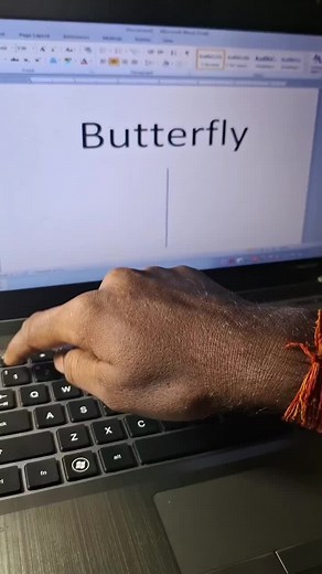 Butterfly Symbol Trick in MS Word