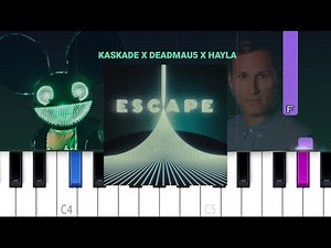 Kx5 (Deadmau5 & Kaskade) - Escape ft Hayla (Piano Tutorial)