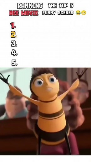 Ranking the top 5 BEE MOVIE funny scene😭😂(wait till the end)