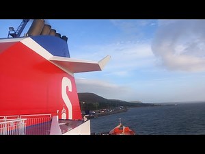 Arriving into Cairnryan onboard the Stena Line Superfast VIII ferry from Belfast