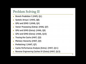 Digital Design & Computer Architecture - Problem Solving II (Spring 2023)
