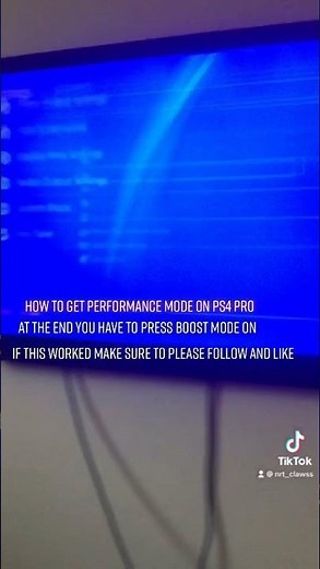 How to get performance mode on ps4