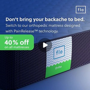 @flomattressreviews on Instagram: "Get unparalleled spine support and responsive orthopedic comfort that eases backaches! Try the Flo Ortho™ Mattress made with unique PainRelease™ technology today! Other benefits include: • Sleep up to 5° cooler with advanced 3D Air-Flo™ Technology • Keep your skin hydrated with an aloe vera gel infused cover that's machine-washable. • Enjoy the benefit of two mattresses in one - Each mattress is reversible with different support levels on either side. • Standar