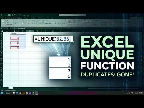 Excel Unique Function
