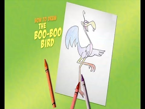 VeggieTales: How to Draw The Boo-Boo Bird from Blunders in Boo-Boo Ville