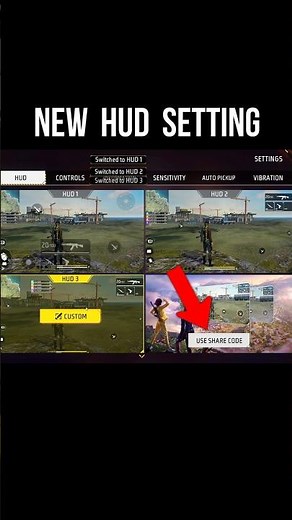 New HUD Setting 🔥 Custom HUD New Update | HUD Code | Use Share Code Directly #srikantaff