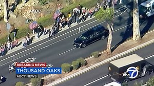 PAYING RESPECT: This video is from the procession for Sheriff Sergeant Ron Helus, who was a victim in the Thousand Oaks mass shooting. He was "hard working," "dedicated" and "died a hero." https://abc7ne.ws/2zGKdhh | ABC7 News