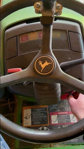 First Start of Season John Deere 345 Lawn Garden Mower Tractor