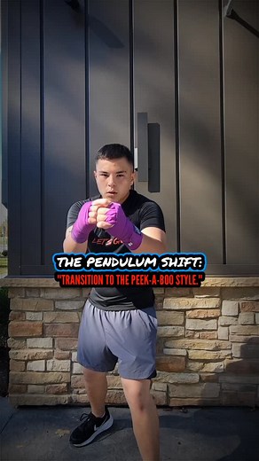Boxing Pendulum Step Transition To PEEK-A-BOO Style #boxing #mma #training #pendulumstep #peekaboo | americaroot.mma