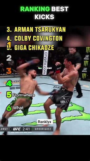 🦵🔥 Ranking the BEST UFC Kicks Ever | Most Devastating Strikes in MMA#shorts #ufcshorts