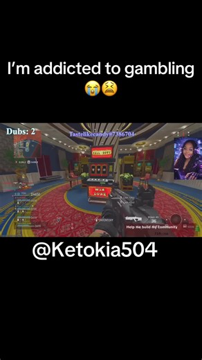 Its not a gambling problem if you actually HIT BIG 😂😂😂 Call of Duty know the wrong for adding a slots machine but it gave me good luck!! #girlgamer #fyp #casino #callofdutywarzone #gamingontiktok