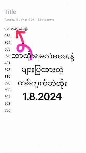 Understanding Numerical Data Displayed in Burmese Script