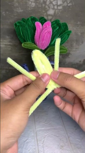 tutorial bunga lili dari kawat bulu simple dan cantik 🥰🥰 #bungakawatbulu #diy #tutorialbunga