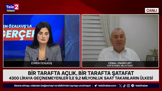 Cemal Enginyurt: Nebi Hatipoğlu şu an şirketinin yönetim kurulu başkanı. Anayasa'ya göre milletvekili hiçbir şirkette başkanlığı bırakın yönetim kurulu üyesi olamaz. Hala borsaya açık şirketin yönetim kurlu başkanı. | Tele2 Haber