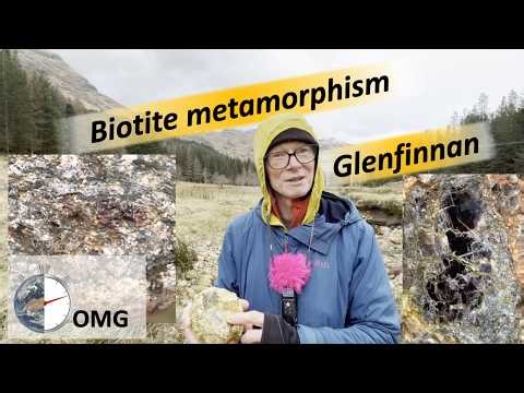 Metamorphic reactions of biotite, Glenfinnan.