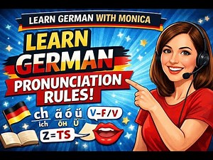 German Pronunciation Made Easy 😍 | All Rules with Examples | Learn German with Monica